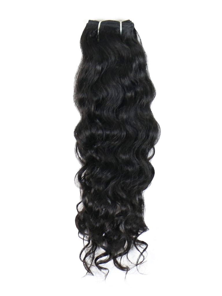 Natural Wavy Wefted Hair (Per Bundle)
